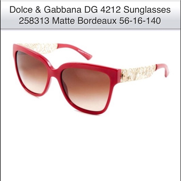 Dolce & Gabbana Accessories - Dolce  & Gabbana DG 4212 Sunglasses authentic